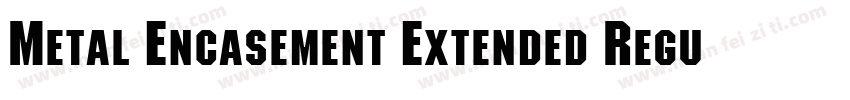 Metal Encasement Extended RegularSW字体转换